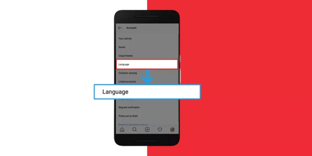 آموزش مرحله به مرحله تغییر زبان اینستاگرام | 5